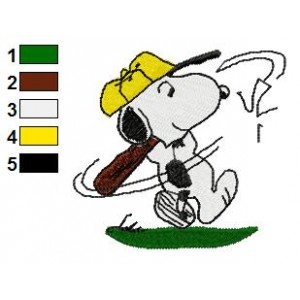 Snoopy 03 Embroidery Design